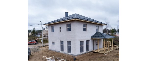 Дом из газобетона: какая толщина